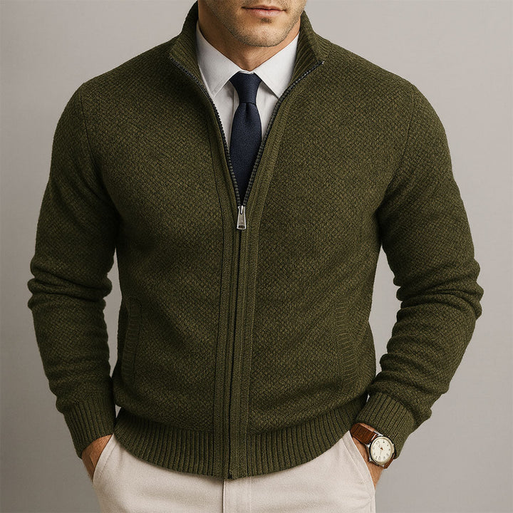 VINCENT™|CARDIGAN ZIP ELEGANTE