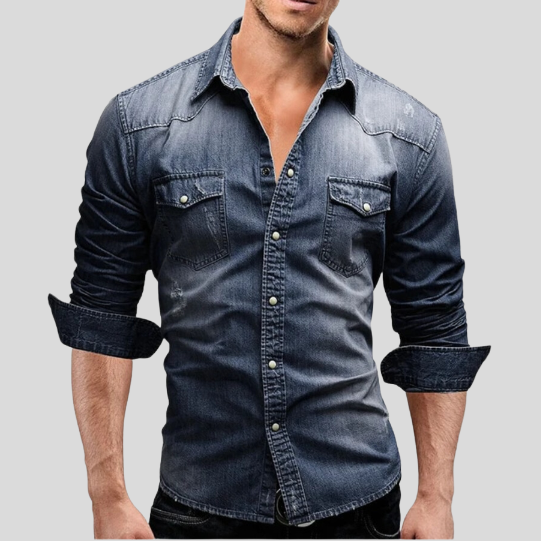 EMILIANO™|CAMICIA DENIM MODERNA
