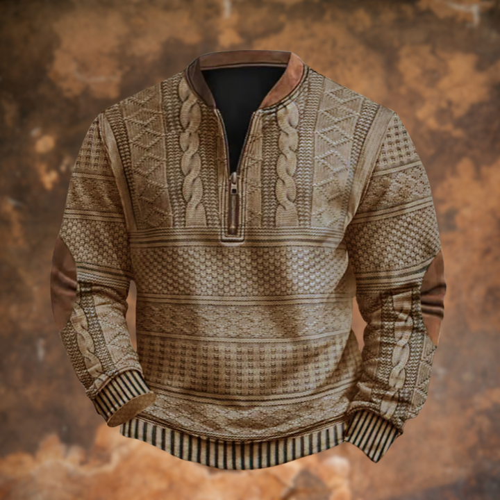 Luca™|Maglione Zip Retrò