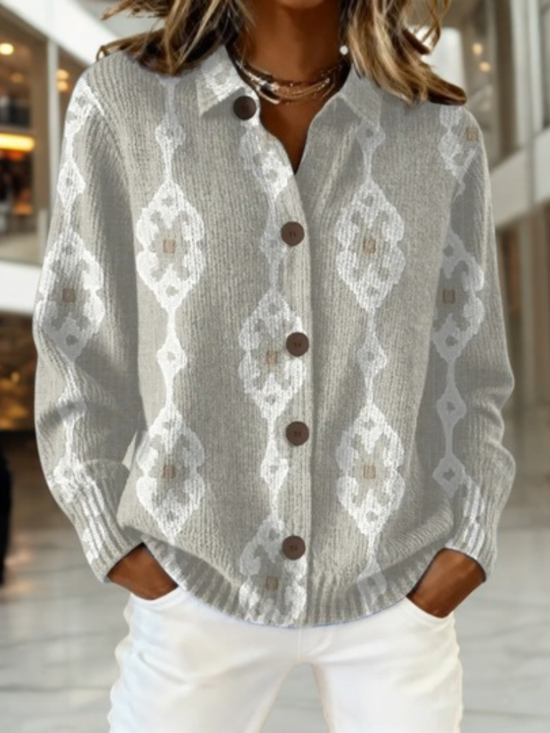 ANN™|ART PRINT CARDIGAN