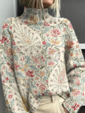 JULIA™|VINTAGE PAISLEY TURTLENECK