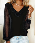 AMERIE™|ELEGANT DRAPED BLOUSE