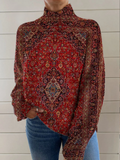 LYDIA™|VINTAGE ART PRINT PULLOVER