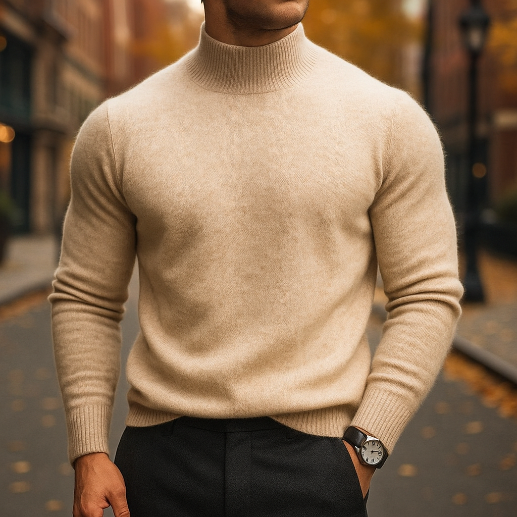 CALDER™|HALF NECK SWEATER