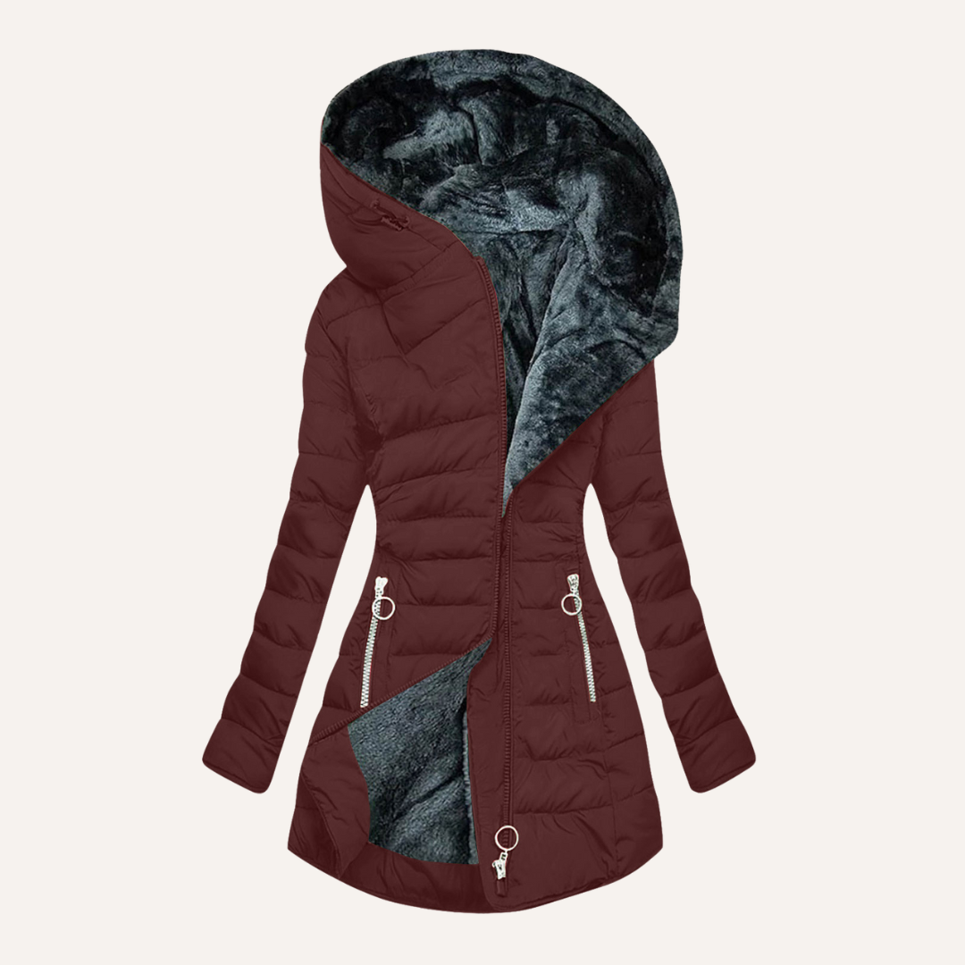 KEIRA™|QUILTED FUR COAT