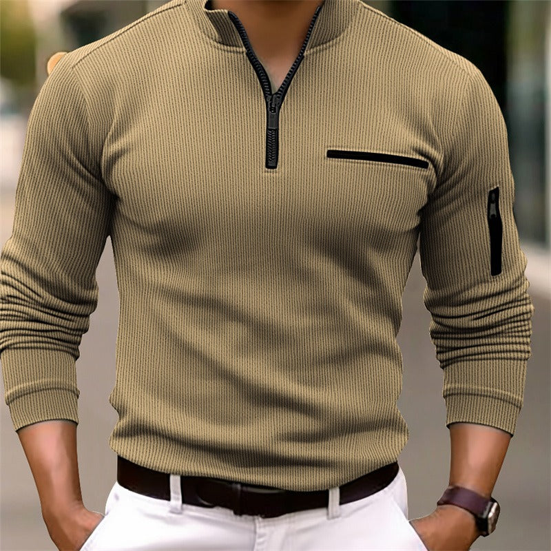 GUSTAV™|ZIP COLLAR SWEATER