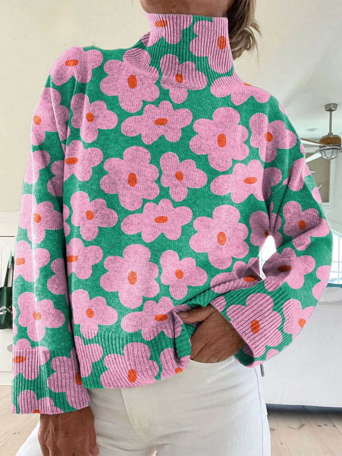 HAILEE™|ELEGANT FLORAL SWEATER