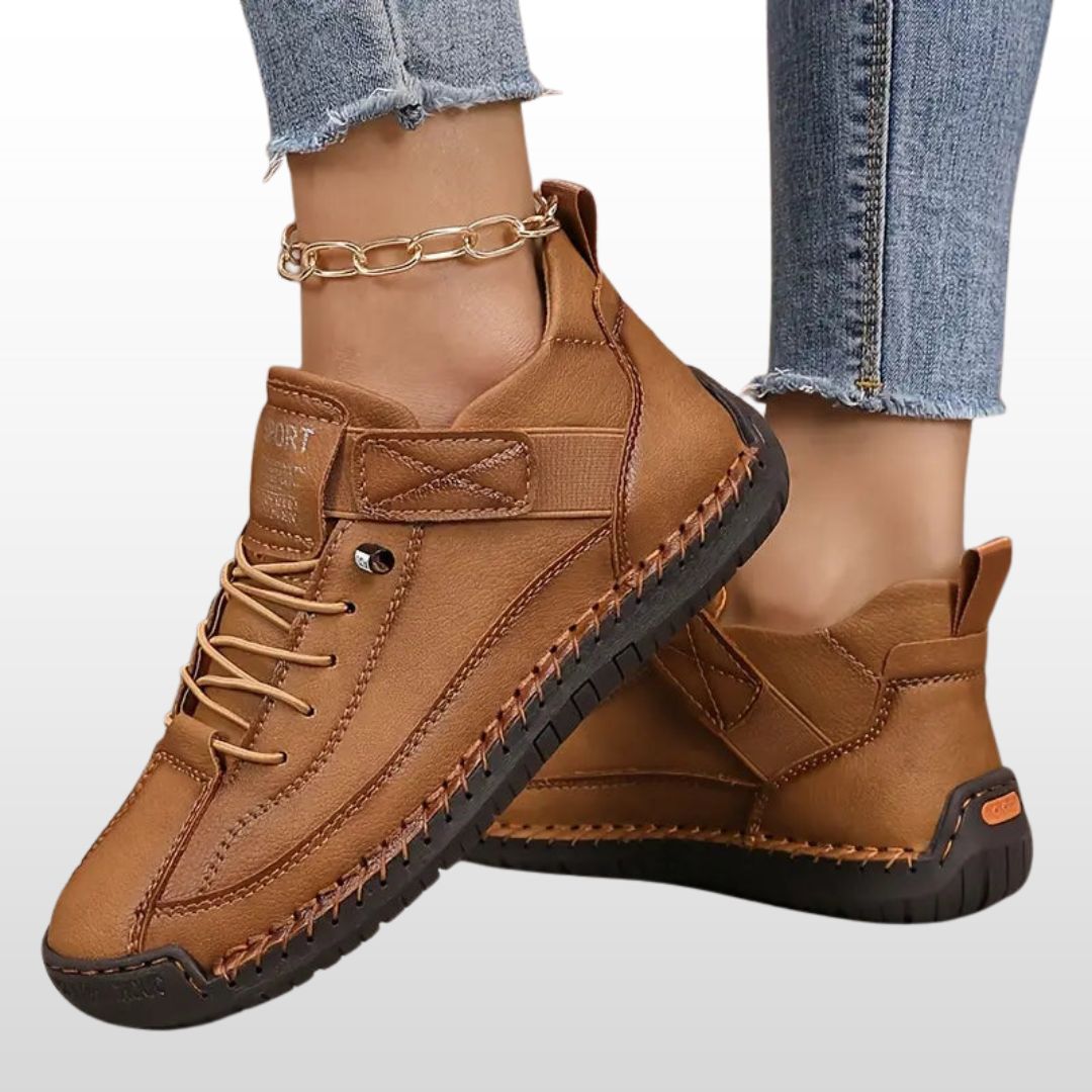 GISELLA™|LEATHER SNEAKERS