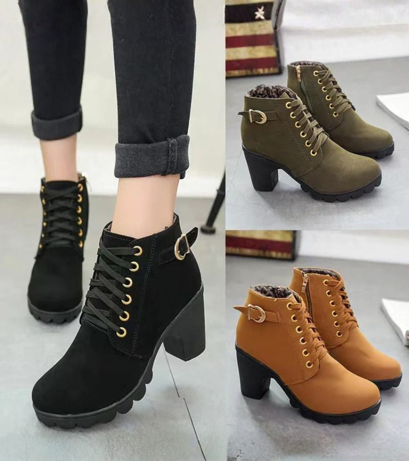 ELARA™|CHUNKY COMFORT BOOTS