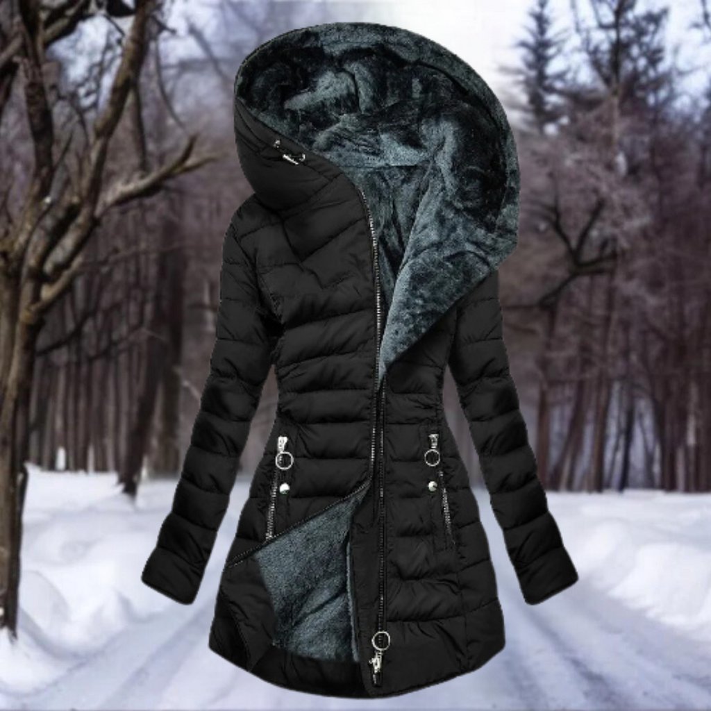 KEIRA™|QUILTED FUR COAT