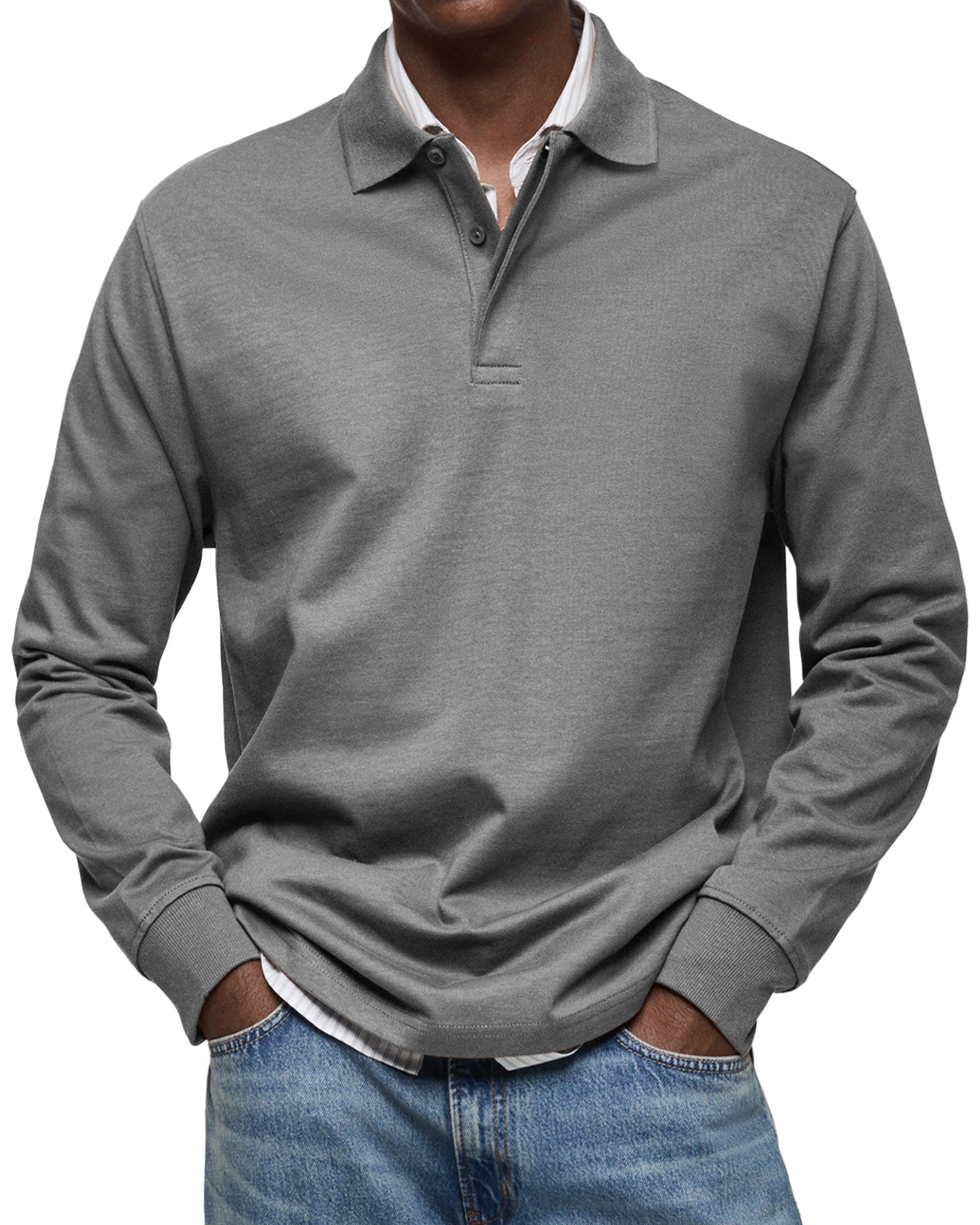 ADAM™|LONG SLEEVE POLO