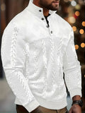 FRANKIE™|STRIPED HENLEY SWEATER