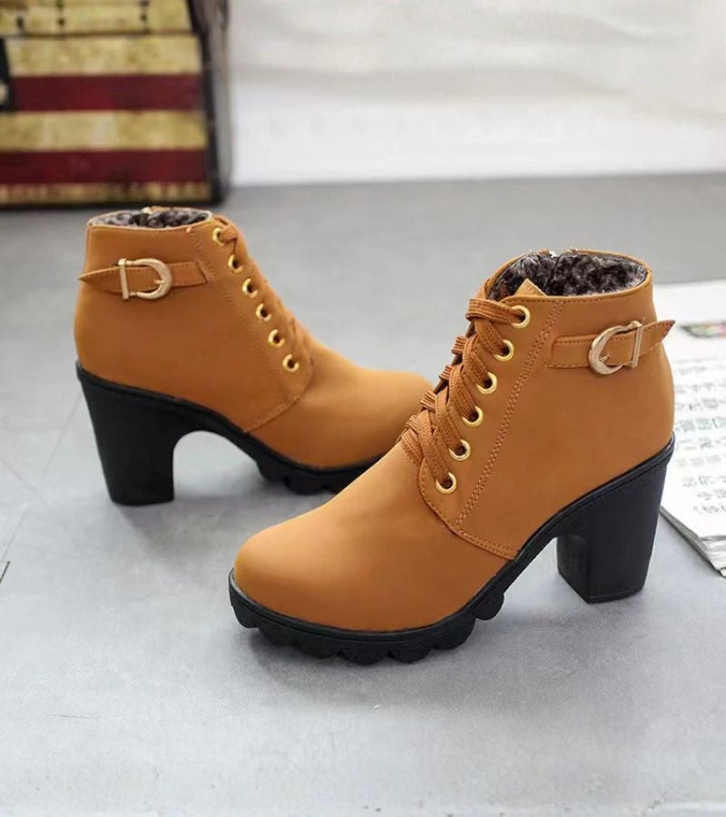 ELARA™|CHUNKY COMFORT BOOTS
