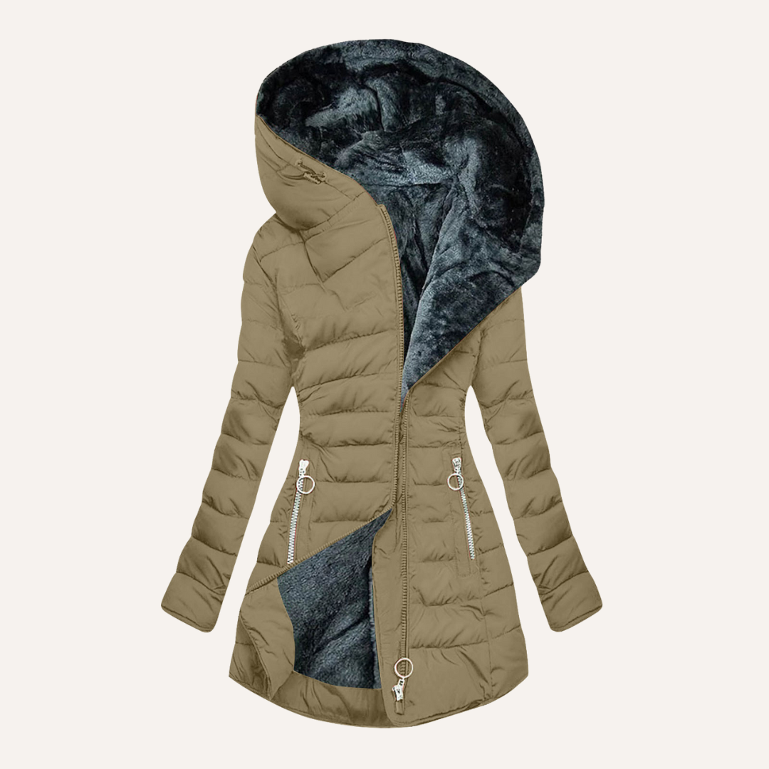 KEIRA™|QUILTED FUR COAT