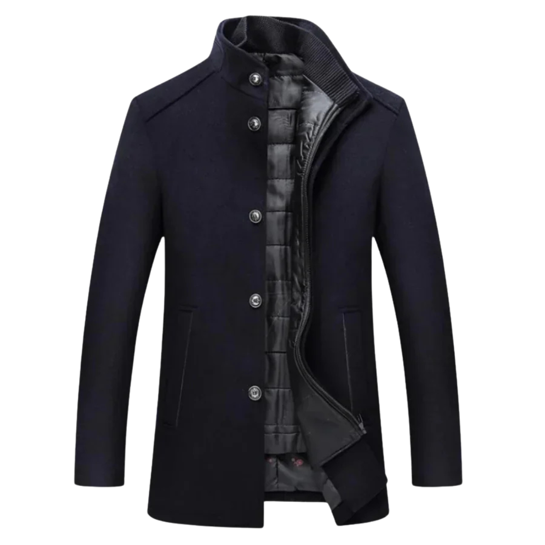 KINGSLEY™|WOOLEN TRENCH COAT FOR MEN