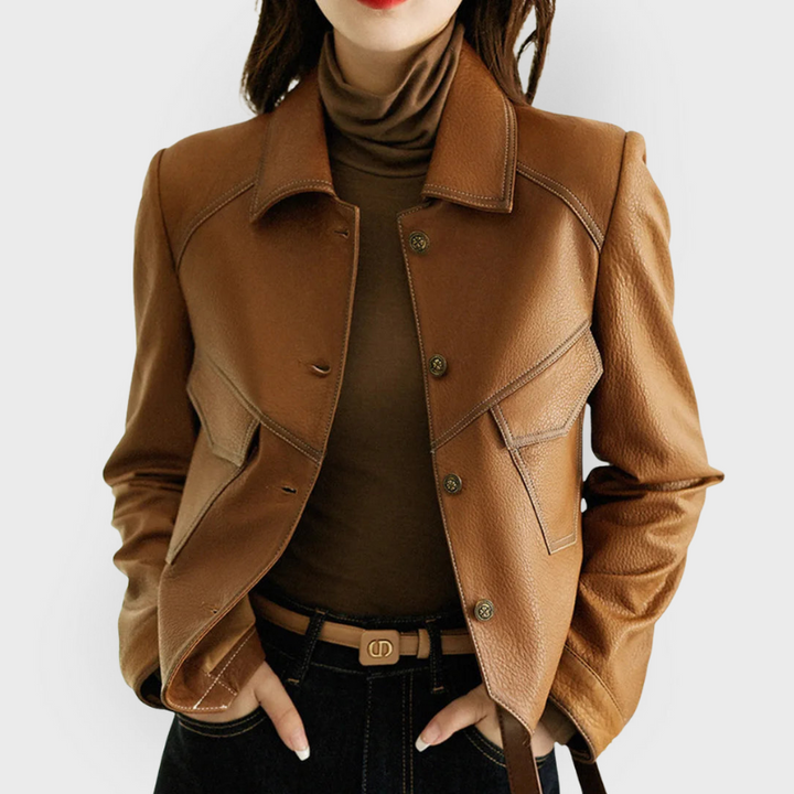 ISABELLA™|Giacca in pelle per la primavera