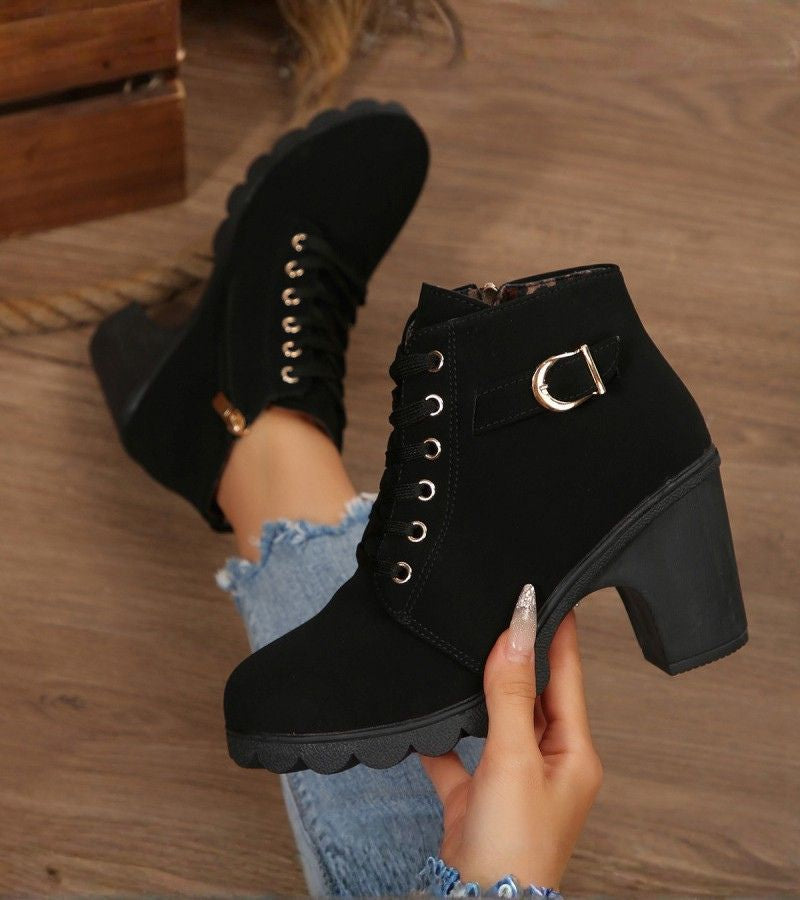 ELARA™|CHUNKY COMFORT BOOTS