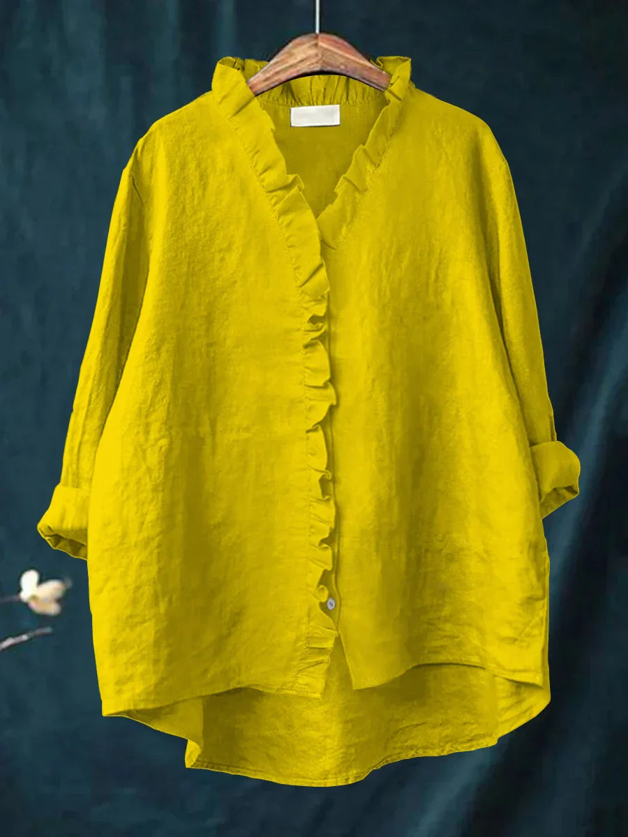 ARIANNA™|CAMICIA CON VOLANT