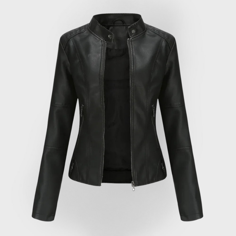 MIA™|Giacca in pelle elegante e alla moda