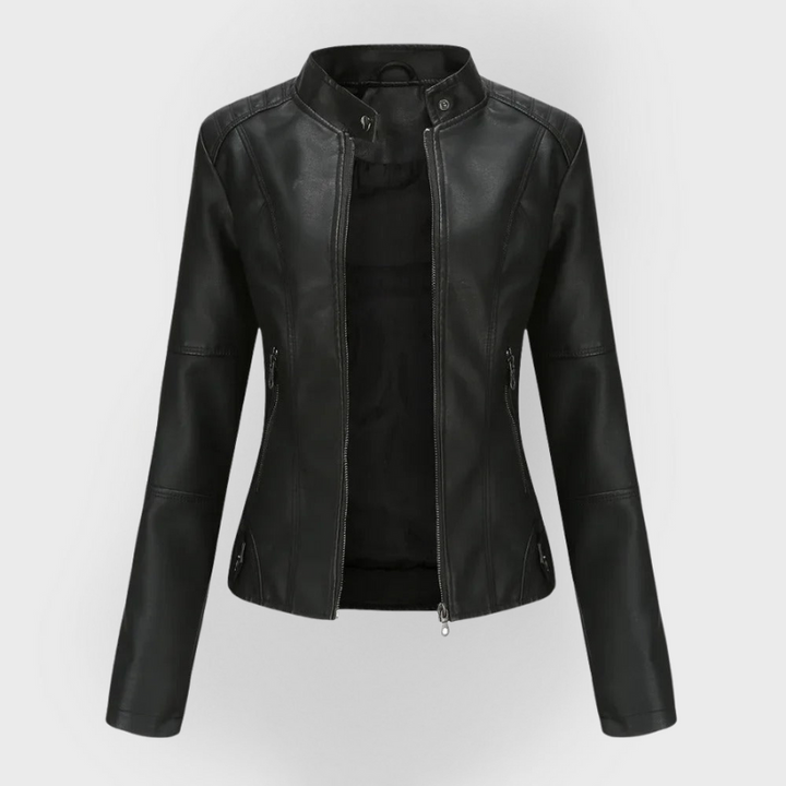MIA™|Giacca in pelle elegante e alla moda