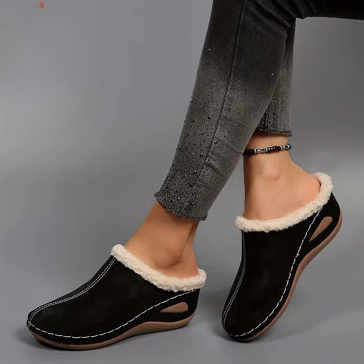 BRIANA™|PLUSH SLIP-ON SANDALS