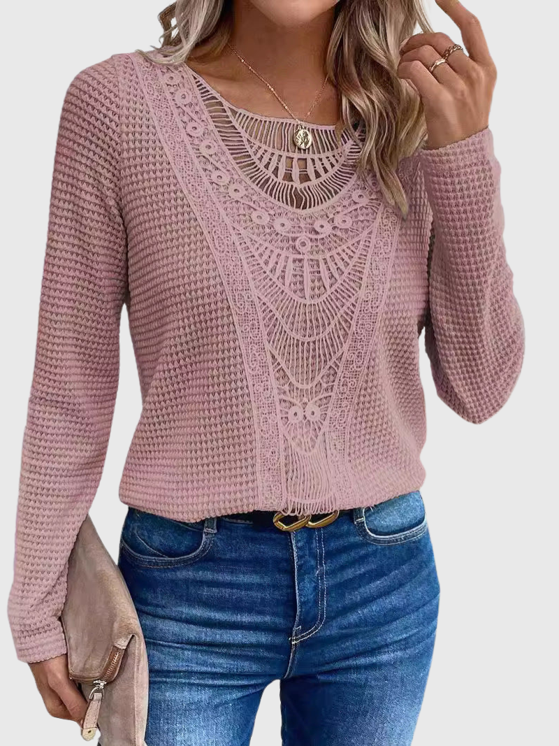 AMELIE™|CHIC PINK SWEATER