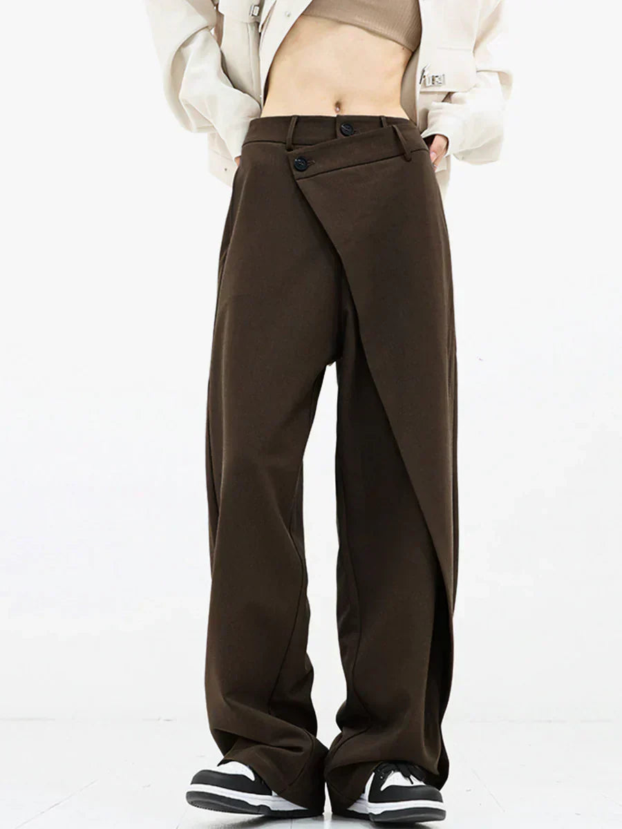 RINA™|LAYERED WIDE LEG PANTS