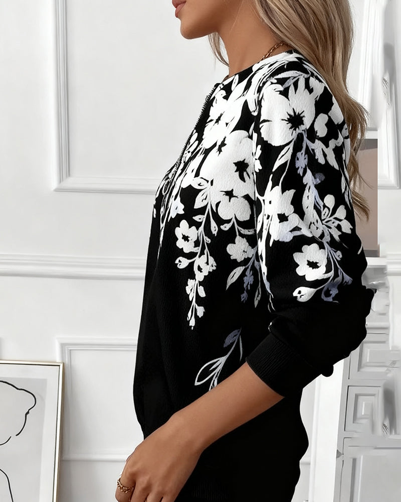 JASMINE™|HALF ZIP SWEATSHIRT