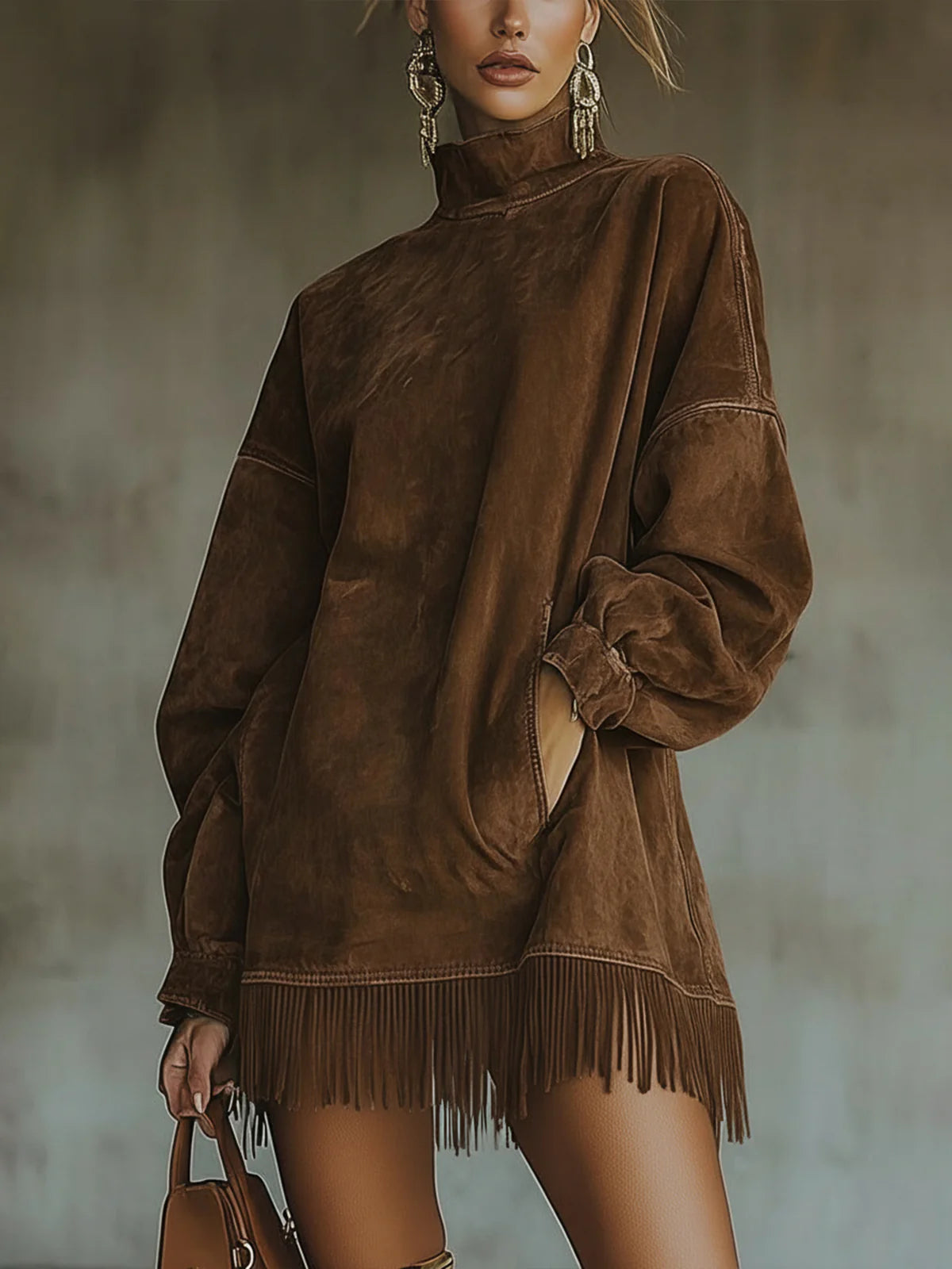 NATHALIE™|FRINGE DRESS