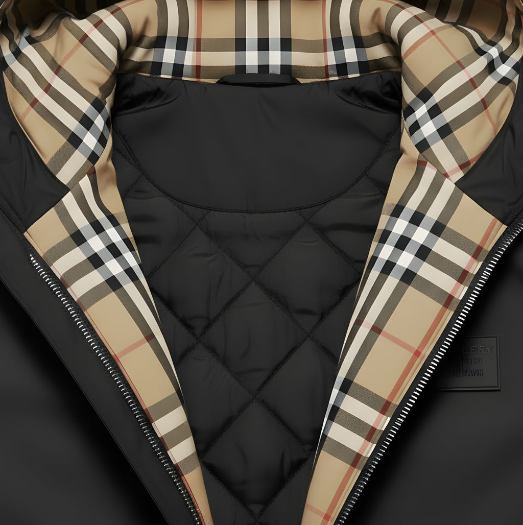 BURMONT™|CHECK HOODED JACKET