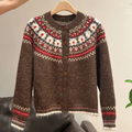SARAH™|RETRO ROUND NECK CARDIGAN