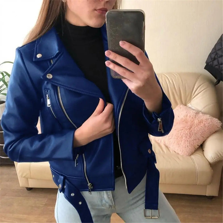 AVA™|Giacca in pelle casual resistente