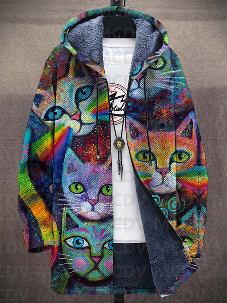 KALANOS™|LUXURIOUS CARDIGAN WITH ARTISTIC INSPIRATION