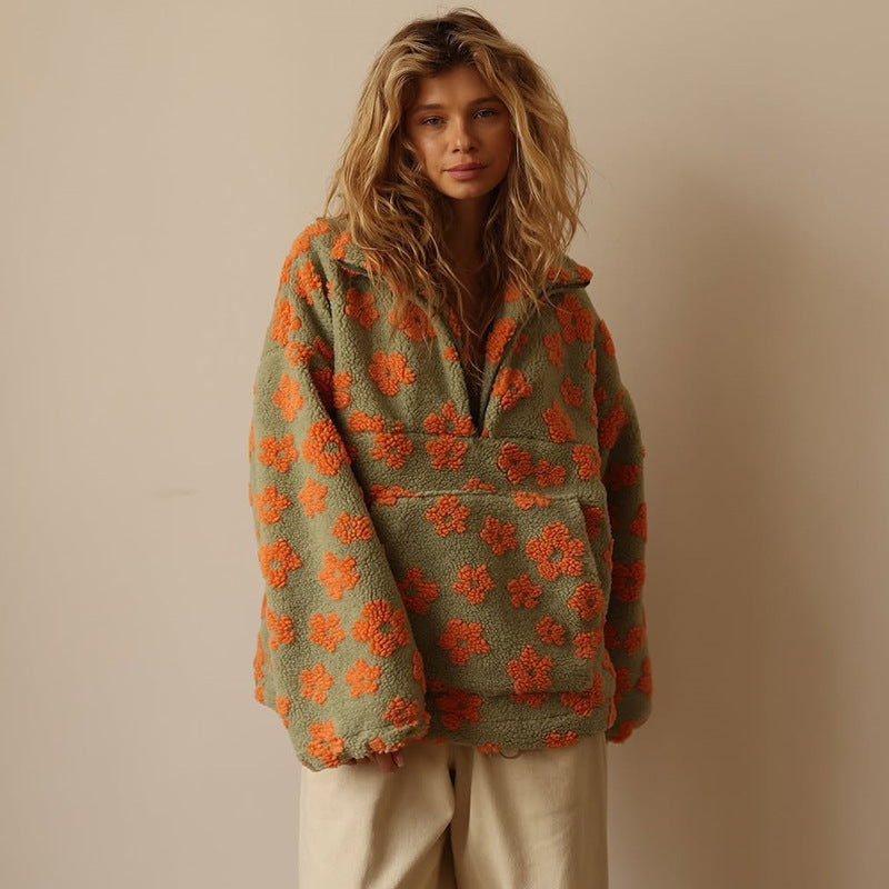 NICOLE™|FLOWER PULLOVER