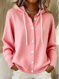 MELANIE™|ELEGANT HOODED CARDIGAN