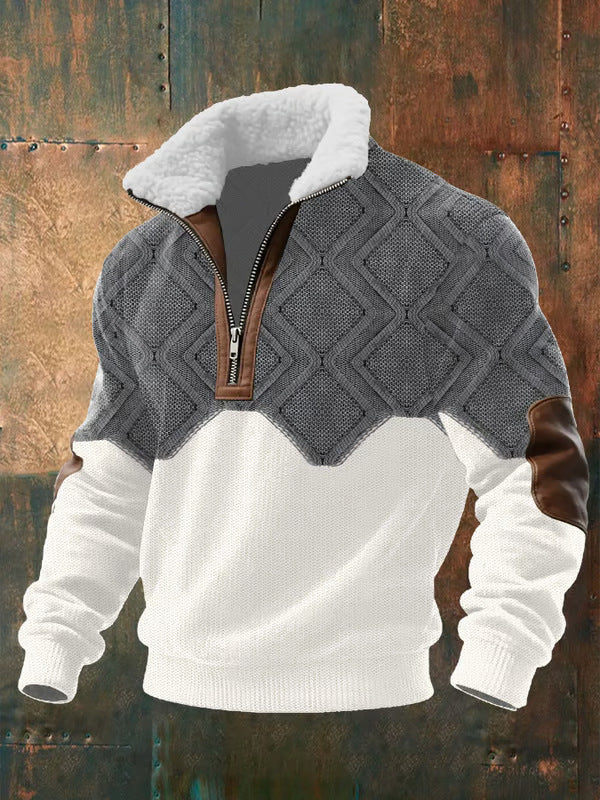 NICK™|ZIP-UP SWEATER WITH A HIGH COLLAR