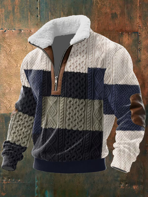 MATT™|ZIP-UP SWEATER WITH A HIGH COLLAR