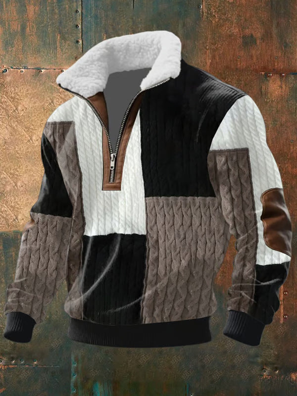 LEONARD™|ZIP-UP SWEATER WITH A HIGH COLLAR