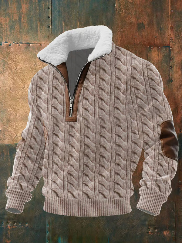 JOHN™|ZIP-UP SWEATER WITH A HIGH COLLAR