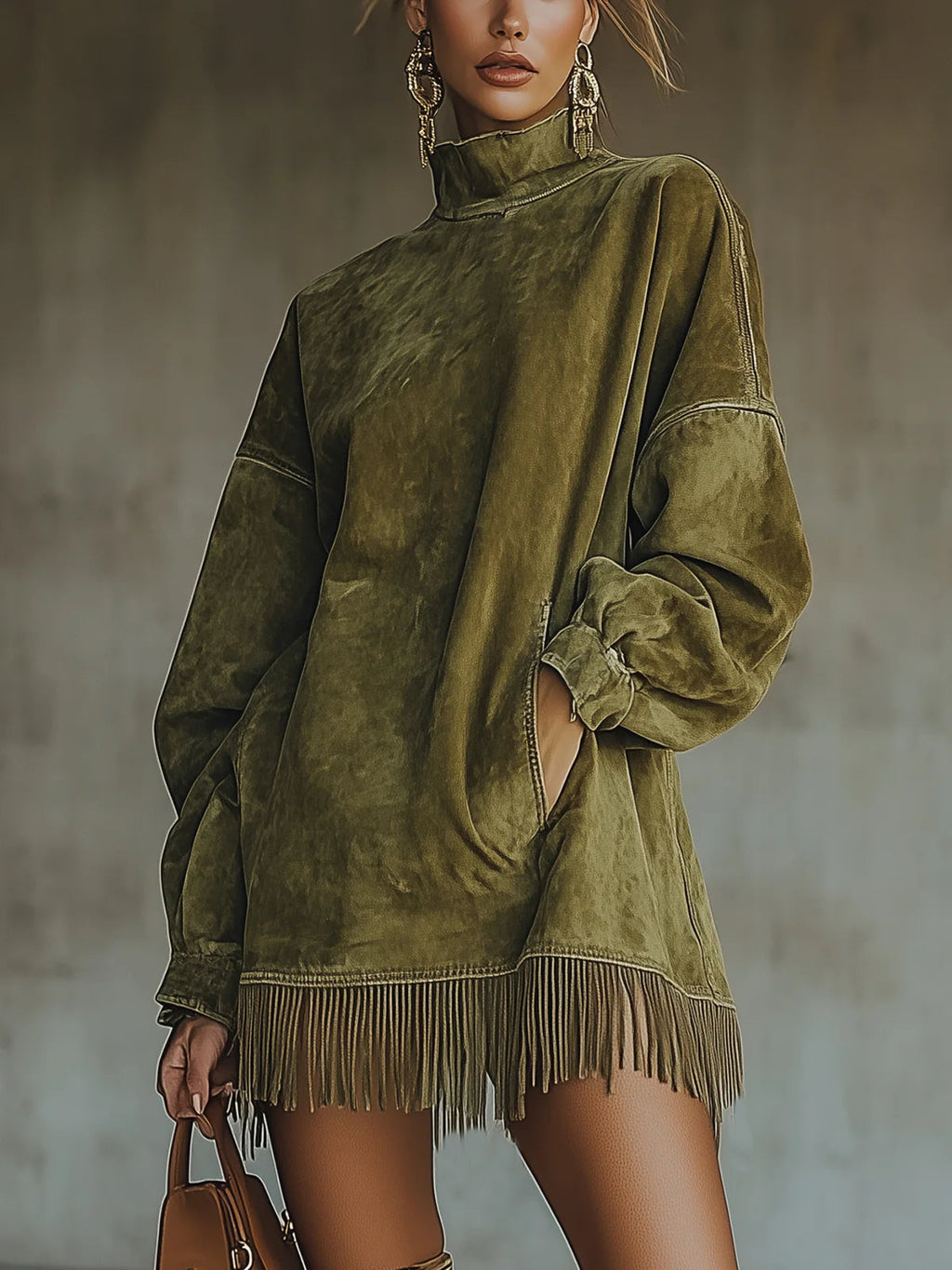 NATHALIE™|FRINGE DRESS