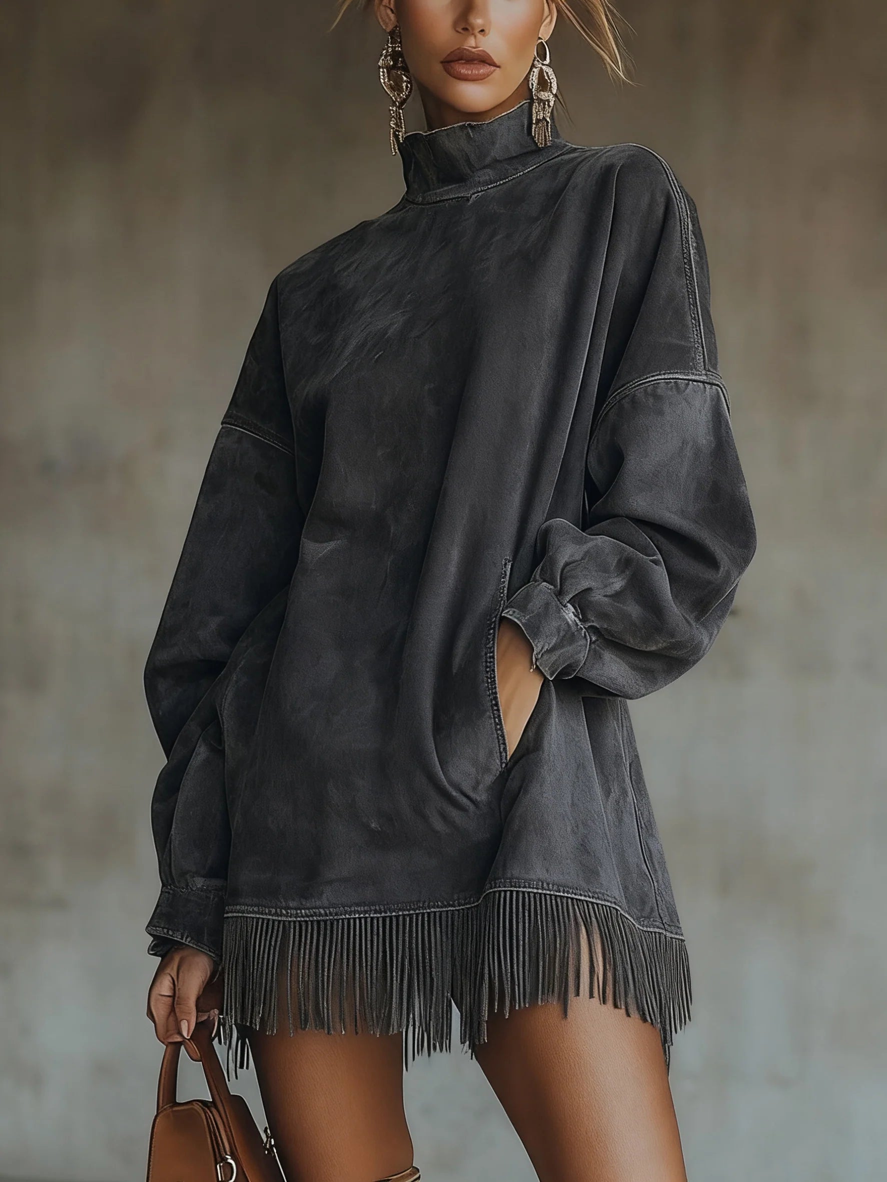 NATHALIE™|FRINGE DRESS