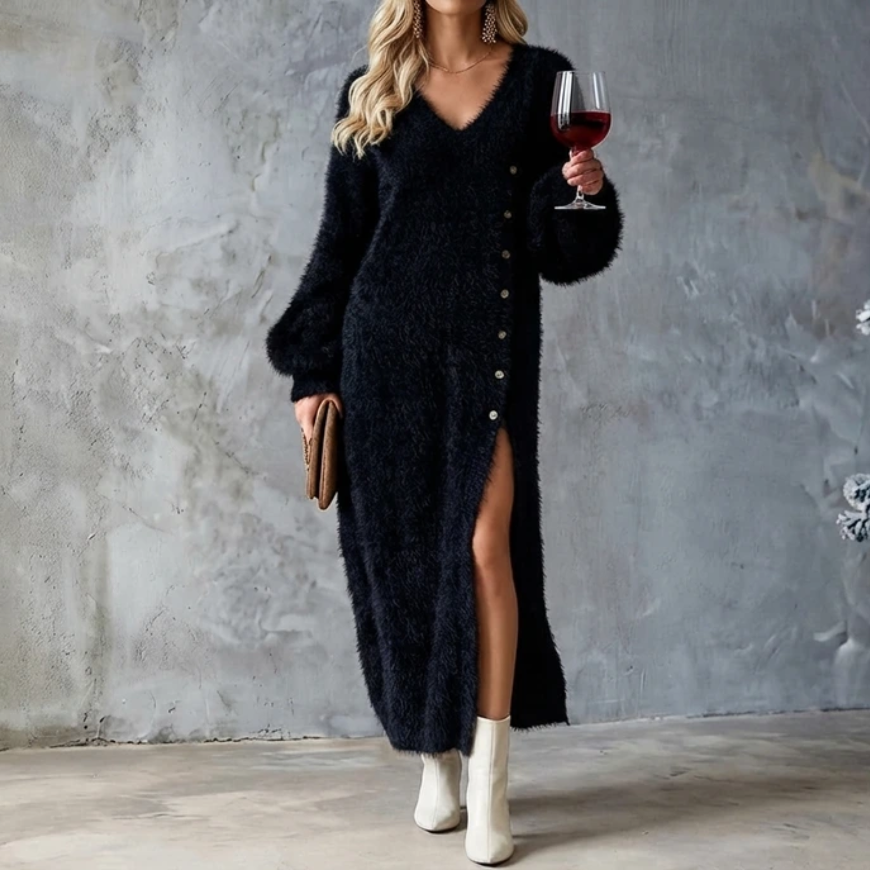 YANNA™|HOLIDAY LOUNGE DRESS