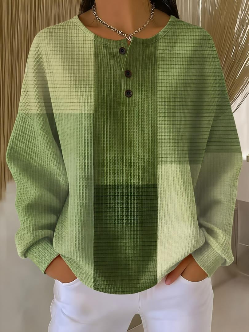 VERONICA™ | COZY HENLEY SWEATSHIRT