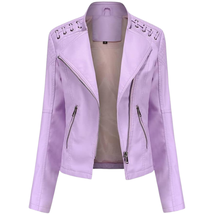 EMMA™|Giacca classica in pelle morbida