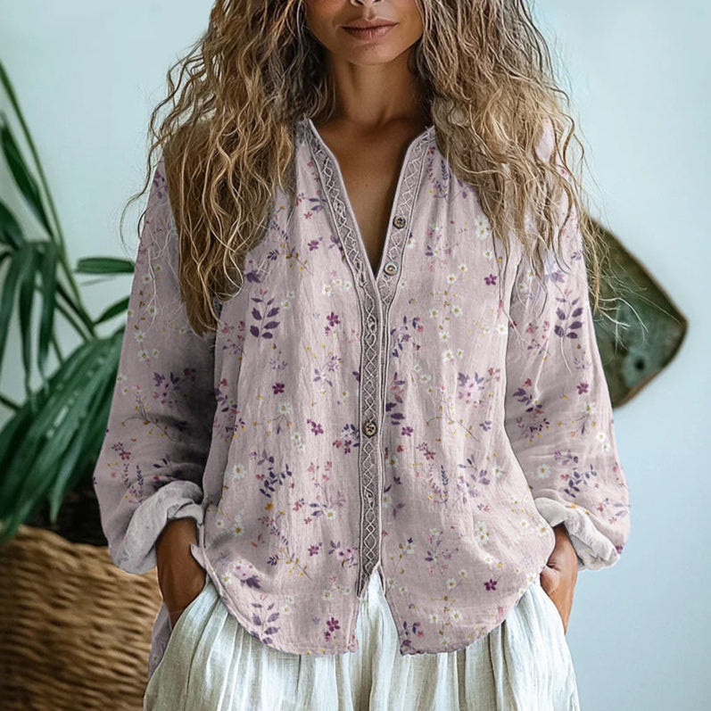 PAULA™|VINTAGE LEAF BLOUSE