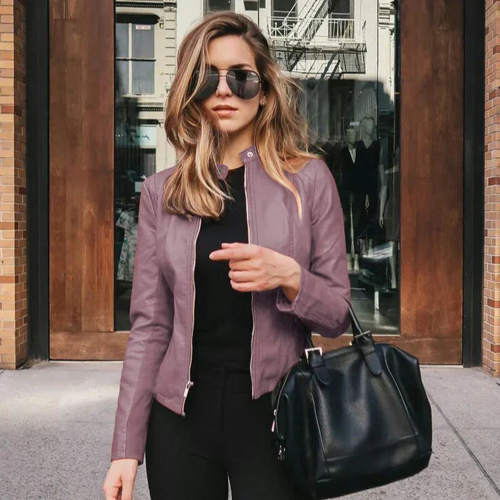 SOPHIA™|Giacca versatile in pelle pregiata
