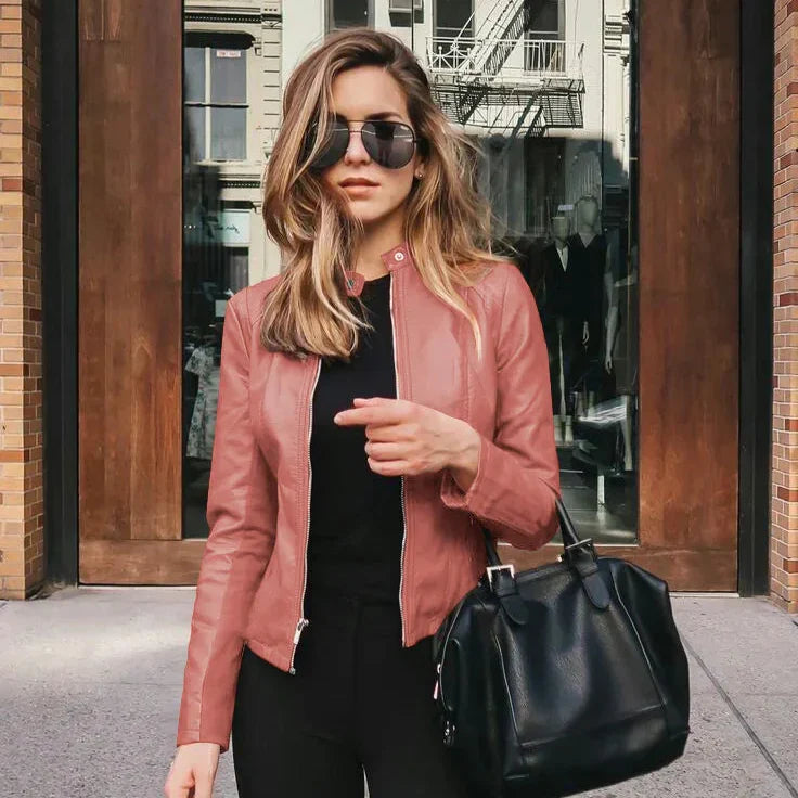 SOPHIA™|Giacca versatile in pelle pregiata