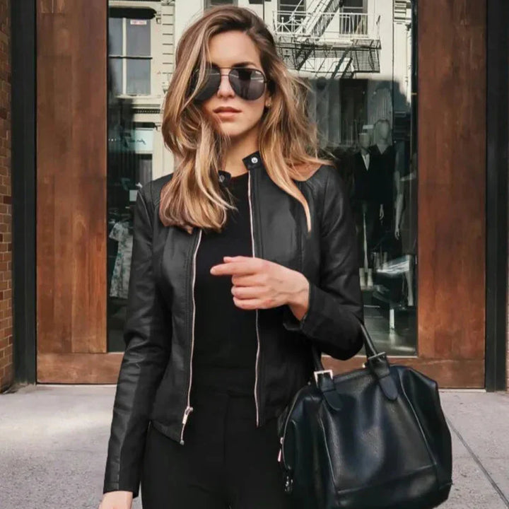 SOPHIA™|Giacca versatile in pelle pregiata