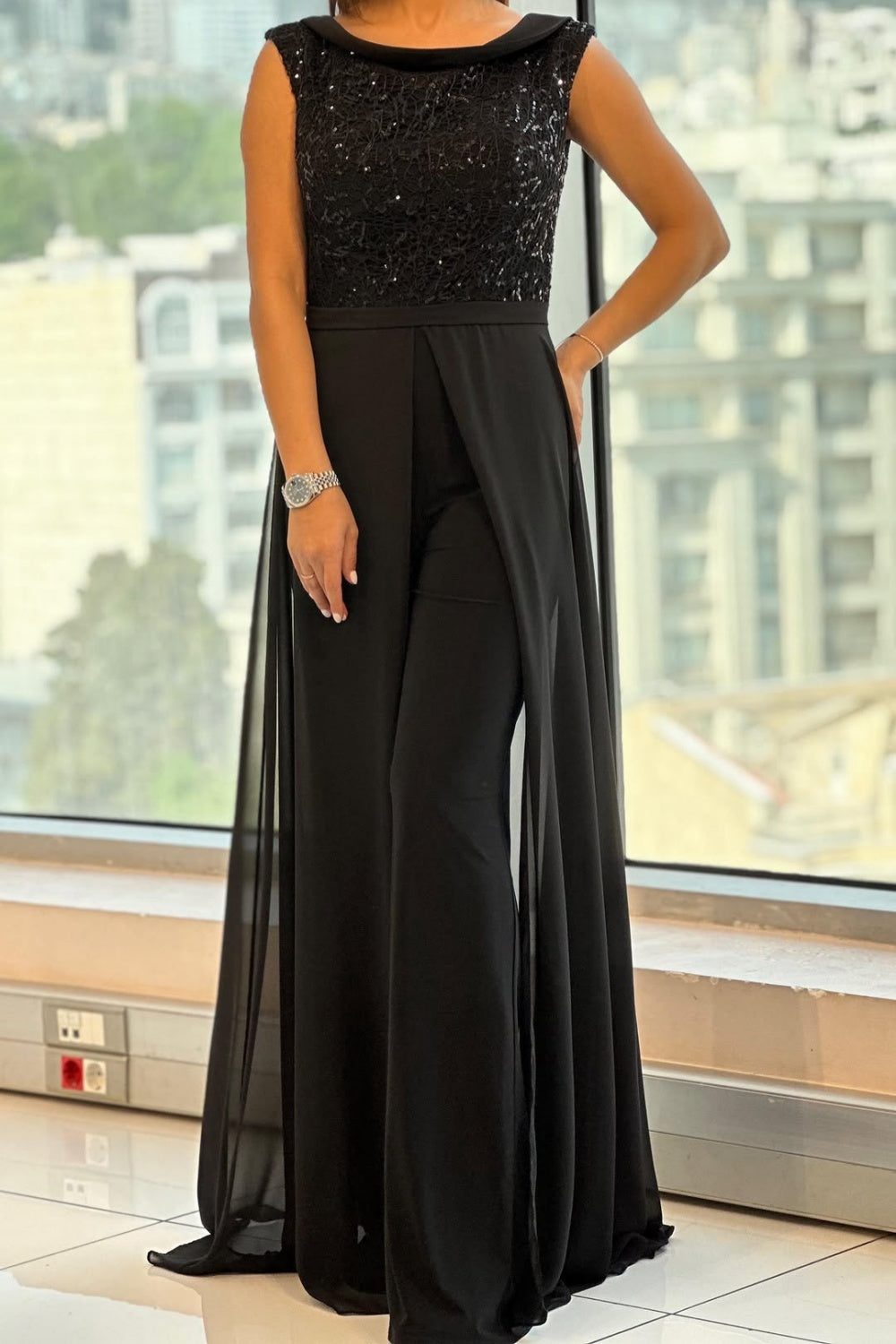 AURORA™|SLEEK SLEEVELESS JUMPSUIT