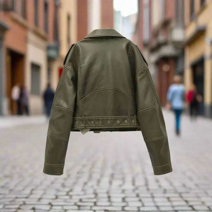 ELLA™|Giacca versatile in pelle di qualità